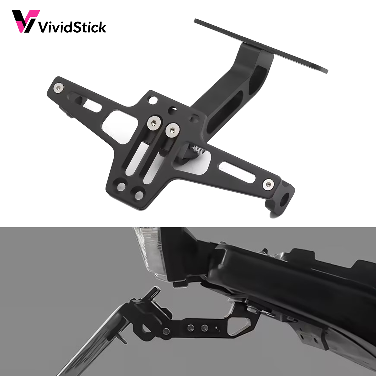 Ir Blaster Universal - `Motorcycle Tail Tidy License Plate Bracket