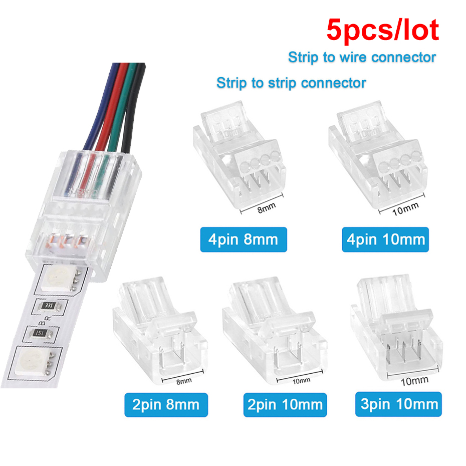 5Pcs LED Strip Light Connector - Rgb Led Matrix 8X8 recension och pris