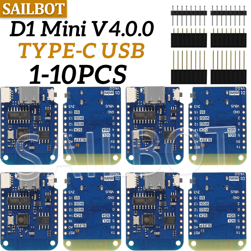 1-10PCS WeMos D1 Mini ESP8266  - Esp8266 Nodemcu Board recension och pris