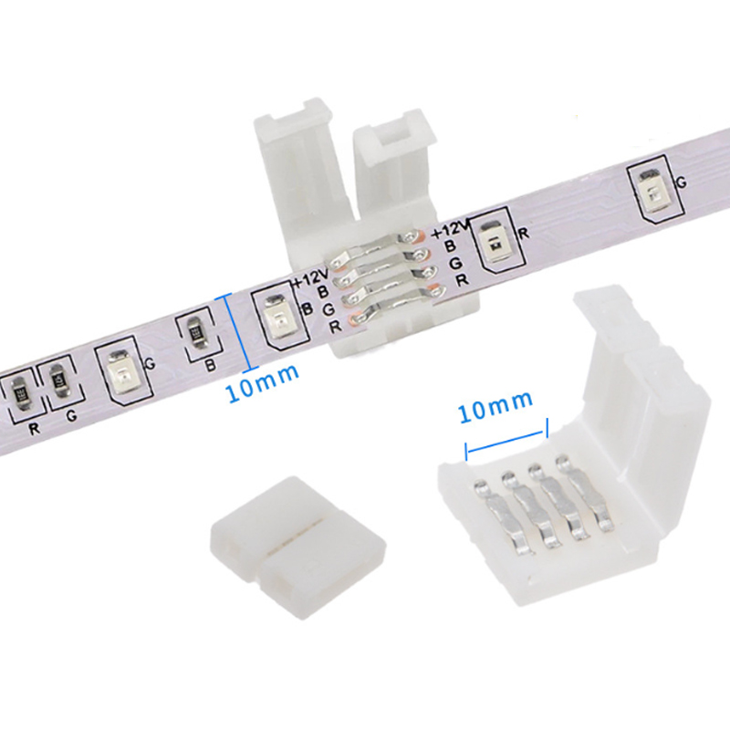 5pcs 4PIN 8mm Led Connector L  - Rgb Led Matrix 8X8 recension och pris