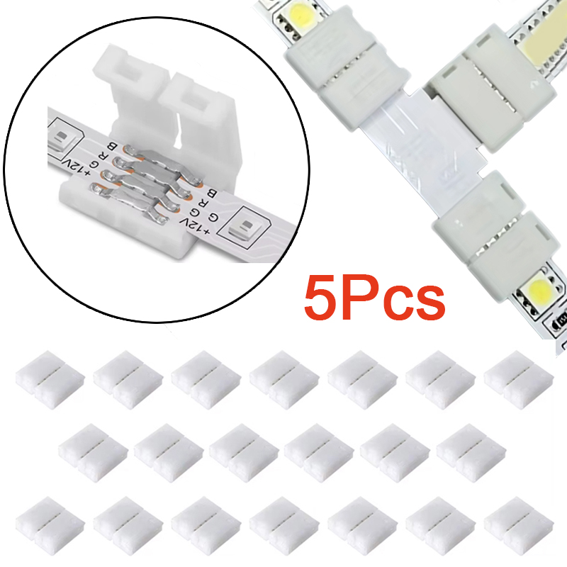 5pcs 4PIN 8mm Led Connector L  - Rgb Led Matrix 8X8 recension och pris