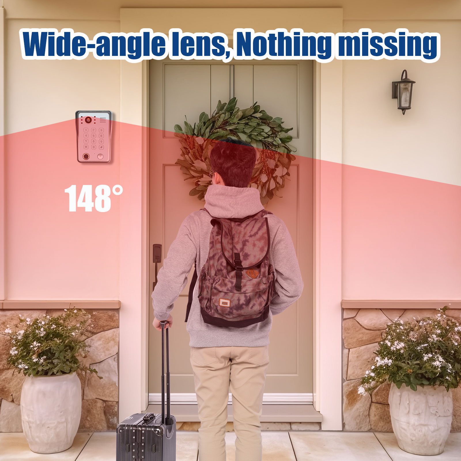ANJIELO Fingerprint IC Card Pa - Smart Doorbell Wired recension och pris