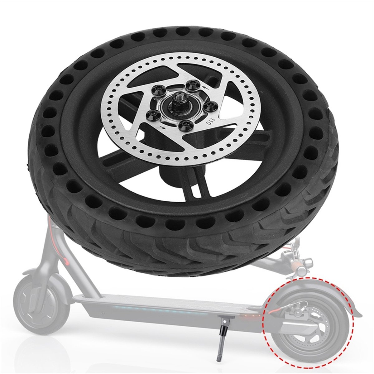(ABYM) Rear Tire Wheel Hub Tyr - Xiaomi Hub Mijia Hub recension och pris