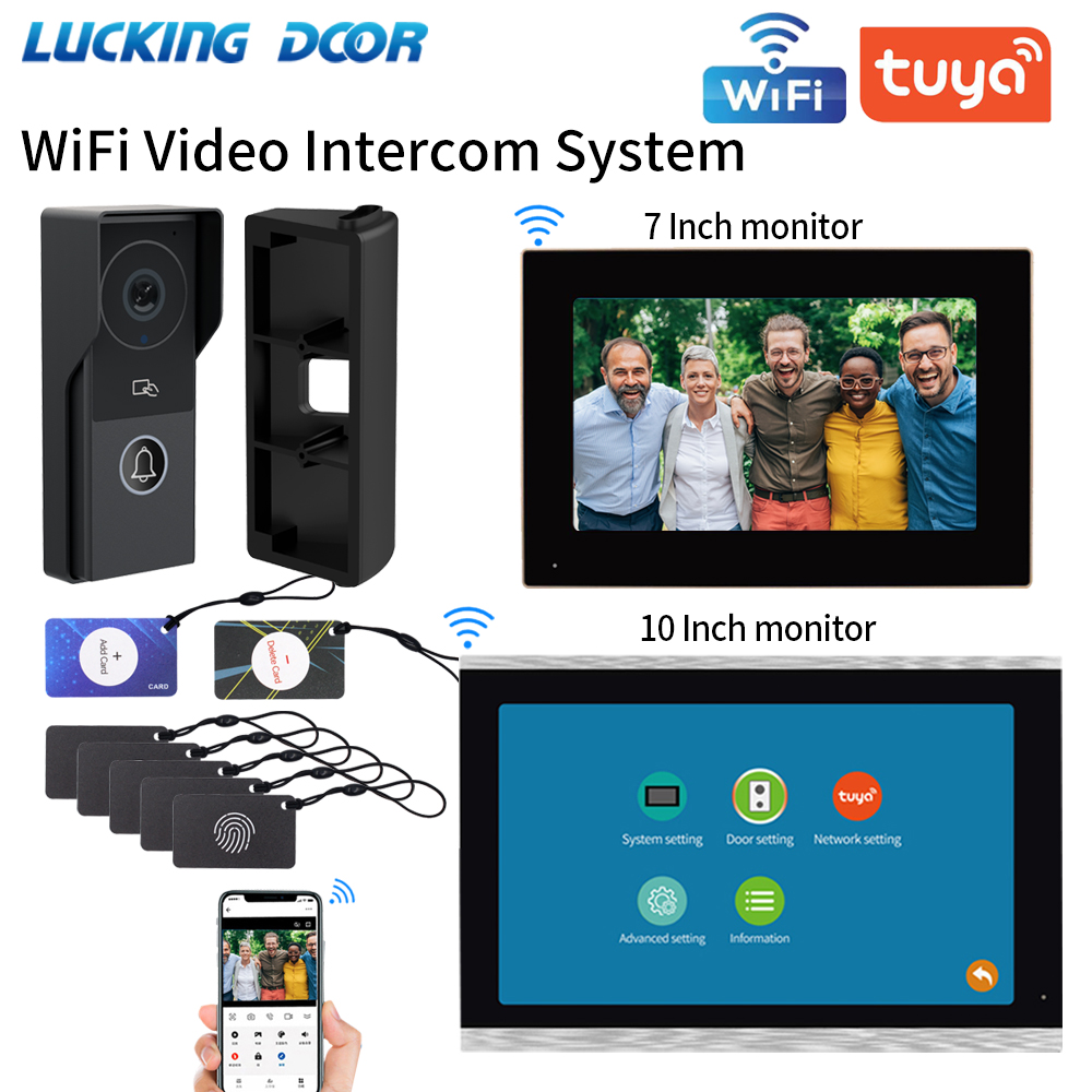 7/10 Inch Video Intercom 1080P - Smart Doorbell Wired recension och pris