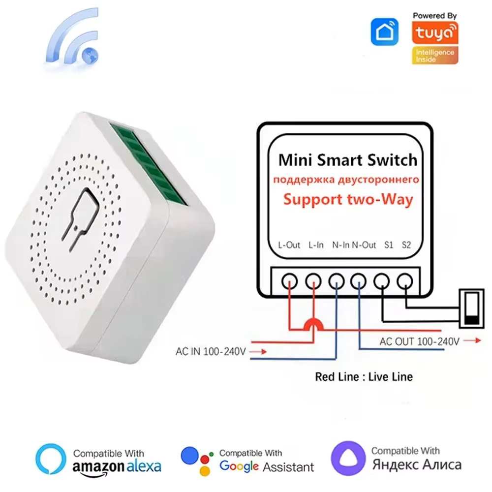 16A WiFi Smart Switch 2-Way DI - Diy Home Automation Controller recension och pris